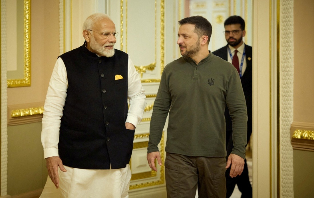 Modi meets Zelensky